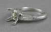 ESTATE .50CT DIAMOND 14K WHITE GOLD ENGAGEMENT RING SEMI MOUNT SETTING VVS 20004