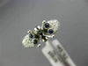 ESTATE .88CT DIAMOND & SAPPHIRE 14KT WHITE GOLD PAVE SEMI MOUNT ENGAGEMENT RING
