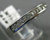ESTATE .60CT DIAMOND 14KT WHITE GOLD 3D CLASSIC CHANNEL ANNIVERSARY RING #19399