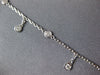 EXTRA LONG 2.20CT DIAMOND 14K WHITE GOLD 3D BY THE YARD CHANDELIER LOVE NECKLACE