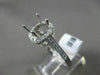 ESTATE .27CT ROUND DIAMOND 14K WHITE GOLD SQUARE HALO SEMI MOUNT ENGAGEMENT RING