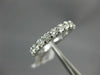 ESTATE .75CT DIAMOND 14K WHITE GOLD 3D 3mm SHARE PRONG WEDDING ANNIVERSARY RING