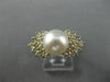 WIDE .58CT DIAMOND & SOUTH SEA PEARL 14KT YELLOW GOLD MULTI ROW BOW TIE FUN RING
