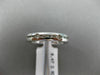 0.47CT DIAMOND 14KT WHITE GOLD 3D SEMI ETERNITY ETOILE WEDDING ANNIVERSARY RING