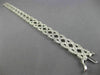 ESTATE WIDE 4CT DIAMOND 14KT WHITE GOLD 3D OPEN INFINITY X LOVE TENNIS BRACELET