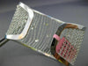 ESTATE WIDE .56CT DIAMOND 14K WHITE GOLD 3D FLEXIBLE BY THE YARD BANGLE BRACELET