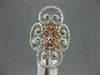 ESTATE LARGE .60CT DIAMOND 14KT WHITE & ROSE GOLD MULTI HEART FILIGREE LOVE RING