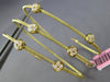 ESTATE WIDE .73CT DIAMOND 14KT YELLOW GOLD FLOWER FLEXIBLE SNAKE BANGLE BRACELET