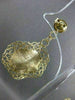 ESTATE LARGE 14KT YELLOW GOLD HANGING FLOWER FILIGREE HOOP EARRINGS 48MM #21557