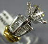 DIAMOND 18KT YELLOW GOLD & PLATINUM MARQUISE SEMI MOUNT ENGAGEMENT RING #21089