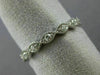 ESTATE .20CT DIAMOND 14KT WHITE GOLD 3D MARQUISE SHAPE FILIGREE ANNIVERSARY RING