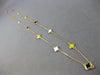 MULTI COLOR ENAMEL 14K YELLOW GOLD MULTI FLOWER BY THE YARD LOVE NECKLACE #27914