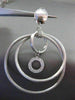 ESTATE EXTRA LARGE .26CT DIAMOND 18KT WHITE GOLD CIRCLE OF LIFE CLIP ON EARRINGS