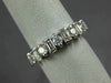 ESTATE .80CT DIAMOND 14KT WHITE GOLD 3D 11 STONE WEDDING ANNIVERSARY RING #10907