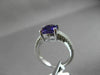 ESTATE 2.21CTW DIAMOND & AAA AMETHYST 14KT WHITE GOLD DOUBLE ROW ENGAGEMENT RING