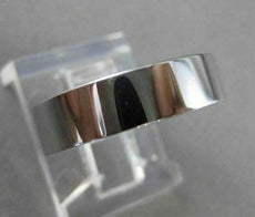 ESTATE WIDE 14KT WHITE GOLD SHINY CLASSIC WEDDING ANNIVERSARY RING 5mm #23158