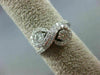 ESTATE WIDE 1.0CT DIAMOND 14KT WHITE GOLD 3D TWO STONE INFINITY LOVE KNOT RING