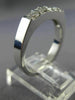 ESTATE .45CT DIAMOND 14KT WHITE GOLD 3D SPLIT CHANNEL ANNIVERSARY RING #14577