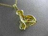 ESTATE .20CT DIAMOND & AAA SAPPHIRE 14KT YELLOW GOLD MOTHER & BABY KITTY PENDANT