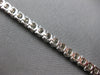 ESTATE LARGE 8.30CT DIAMOND 14KT WHITE GOLD 3D CLASSIC ROUND 5MM TENNIS BRACELET