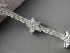 ESTATE WIDE 1.25CT DIAMOND 14KT WHITE GOLD STAR FILIGREE BRACELET BEAUTIFUL!!