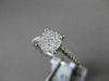 ESTATE .32CT DIAMOND 18KT WHITE GOLD CLUSTER FILIGREE PROMISE FRIENDSHIP RING
