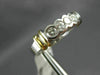 ESTATE .50CT DIAMOND 14KT WHITE & YELLOW GOLD FIVE STONE ANNIVERSARY RING #4297