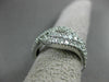 ESTATE WIDE 1.0CT ROUND DIAMOND 14KT WHITE GOLD 3D MULTI ROW INFINITY LOVE RING