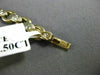ANTIQUE .50CT DIAMOND 14K WHITE & YELLOW GOLD 3D LINK HANDCRAFTED BRACELET #227