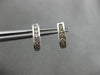ESTATE .20CT DIAMOND 14KT WHITE GOLD 3D 5 STONE CLASSIC UMBRELLA STUD EARRINGS