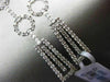 ESTATE LARGE 1.13CT DIAMOND 14K WHITE GOLD 3D MULTI SHAPE HANGING EARRINGS VS