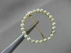 ANTIQUE 14KT YELLOW GOLD & NATURAL AAA SOUTH SEA PEARL CIRCLE OF LIFE PIN #22742