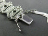 ESTATE WIDE 2.65CT DIAMOND 18KT WHITE GOLD 3D FILIGREE HEXAGON MILGRAIN BRACELET