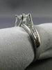 ESTATE .80CT PRINCESS DIAMOND PLATINUM 3D PRINCESS LUCIDA ENGAGEMENT RING #19815