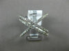 ESTATE LARGE .77CT DIAMOND 14K WHITE GOLD 3D MULTI ROW CRISS CROSS INFINITY RING