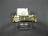 ESTATE .60CT DIAMOND 14KT YELLOW GOLD 3D SIX STONE ROUND ANNIVERSARY RING #5695