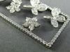 ESTATE MASSIVE 2.67CT DIAMOND 18KT WHITE GOLD FLOWER BUTTERFLY FLOATING PENDANT