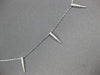 ESTATE .15CT DIAMOND 14KT WHITE GOLD 3D CLASSIC BY THE YARD SPIKY FUN NECKLACE