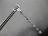 2.11CT DIAMOND 18K WHITE GOLD CLASSIC ROUND BY THE YARD CLIP ON HANGING EARRINGS