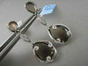 ESTATE PEAR 15.4CT AAA SMOKY TOPAZ & DIAMOND 18KT W GOLD DROP EARRINGS AMAZING!