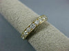 ESTATE 1.0CT DIAMOND 14KT YELLOW GOLD ROUND CHANNEL COMFORT FIT ANNIVERSARY RING