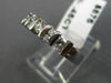 ESTATE .45CT ROUND CUT DIAMOND 14K WHITE GOLD 3D CHANNEL ANNIVERSARY RING #18148