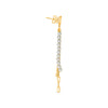 .70CT DIAMOND & AAA SOUTH SEA PEARL 14K YELLOW GOLD 3D ROUND PAVE 3 ROW EARRINGS