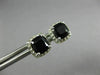 ESTATE 1.87CT DIAMOND & AAA BLACK ONYX 14K WHITE GOLD SQUARE HALO STUD EARRINNGS