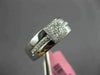 WIDE .36CT DIAMOND 18K WHITE GOLD 3D ROUND & PRINCESS INVISIBLE ANNIVERSARY RING