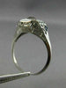 ANTIQUE .53CT DIAMOND & AAA SAPPHIRE 18K WHITE GOLD SQUARE ENGAGEMENT RING 26026