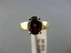 ESTATE 1.50CT RHODOLITE 14K YELLOW GOLD 3D SOLITAIRE OVAL LUCIDA ENGAGEMENT RING