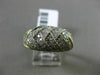 ESTATE WIDE 1CT DIAMOND 14KT YELLOW GOLD CRISS CROSS MILGRAIN ANNIVERSARY RING