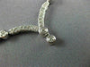ANTIQUE 2.10CT DIAMOND 14KT WHITE GOLD 3D FILIGREE BEZEL DROP NECKLACE #18629
