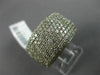 ESTATE LARGE 2.0CT DIAMOND 14K WHITE GOLD 3D PAVE SEMI ETERNITY ANNIVERSARY RING